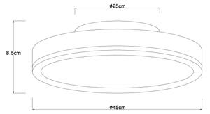 Globo 416080AD2R-CCT - LED stmievateľné stropné svietidlo DORO 24W/230V priemer 45 cm + diaľkové ovládanie