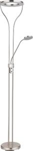 Globo 59038ND - LED stmievateľná stojacia lampa EBRO 20W/230V + 4W matný chróm