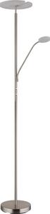Globo 59093N - LED stmievateľná stojacia lampa STANFORD 28W/230V + 5W 3000K lesklý chróm