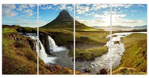 Moderný obraz - severská krajina (Obraz 160x80cm)