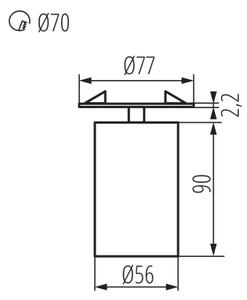 Podhľadové bodové svietidlo CHIRO 1xGU10/35W/230V biela