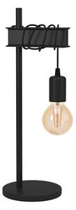 Eglo 43714 - Stolová lampa TOWNSHEND 1xE27/10W/230V čierna