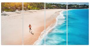 Obraz piesočné pláže - obrazy do bytu (Obraz 160x80cm)