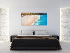Obraz piesočné pláže - obrazy do bytu (Obraz 160x80cm)