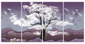 Abstraktný obraz stromu (Obraz 160x80cm)
