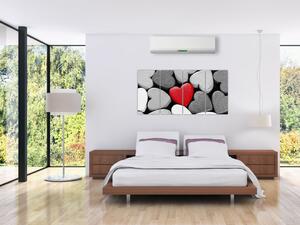Červené srdce - obrazy na stenu (Obraz 160x80cm)