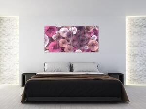 Farebné kvety - obraz (Obraz 160x80cm)