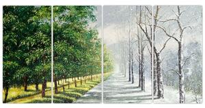 Obraz - leto a zima (Obraz 160x80cm)