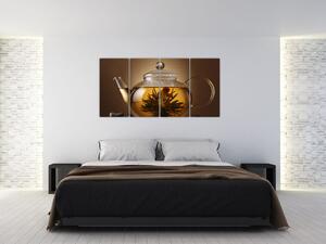Obraz kanvica s čajom (Obraz 160x80cm)