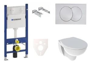 Cenovo zvýhodnený závesný WC set Geberit do ľahkých stien / predstenová montáž + WC Kolo Rekord SIKOGES7K7