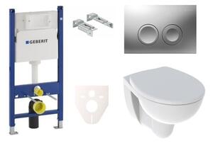 Cenovo zvýhodnený závesný WC set Geberit do ľahkých stien / predstenová montáž + WC Kolo Rekord SIKOGES7K3