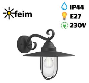 Philips 16270/30/PN Pasture nástenné svietidlo čierne 1x E27 IP44