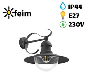 Philips 01816/30/PN Topiary nástenné svietidlo čierne 1x E27 IP44