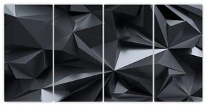Čiernobiely obraz - abstrakcie (Obraz 160x80cm)