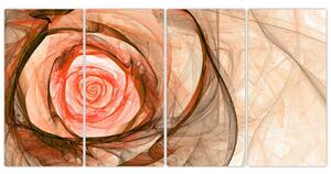 Obraz - kvet ruže (Obraz 160x80cm)