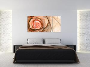 Obraz - kvet ruže (Obraz 160x80cm)
