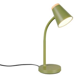 Stolová lampa Reality Pongo zelená R55831115