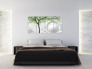 Obraz jarného stromu (Obraz 160x80cm)