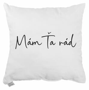 Dekoratívny vankúš Mám Ťa rád 40x40 cm EMI