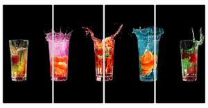 Obraz do kuchyne - letné drinky (Obraz 160x80cm)