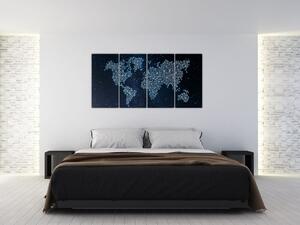 Obraz - mapa sveta (Obraz 160x80cm)