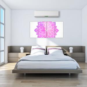 Obraz: ružová mandala (Obraz 160x80cm)