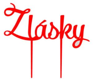 Plastový zápich -na tortu ozdoba na tortu "Z lásky" - Rozmer 190 x 166 mm l SENTOP ZAPICH004
