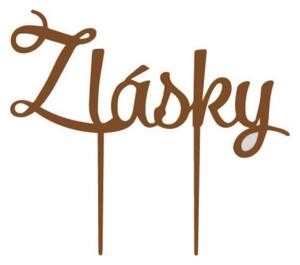 Plastový zápich -na tortu ozdoba na tortu "Z lásky" - Rozmer 190 x 166 mm l SENTOP ZAPICH004