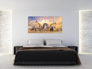 Obraz - safari (Obraz 160x80cm)