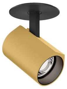 WEVER & DUCRÉ LED-zapuštěný spot Ceno 1.0 zlatá/čierna 927 listová farba., Mosadz / zlato, Obývacia izba / jedáleň, Hliník, Moderný, Zapustené stropné svietidlo