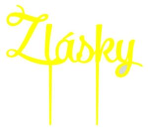 Plastový zápich -na tortu ozdoba na tortu "Z lásky" - Rozmer 190 x 166 mm l SENTOP ZAPICH004