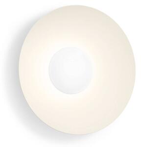 WEVER & DUCRÉ LED nástenné svetlo Clea 1.0 béžové Ø 35 cm 2700 K, Krémová / jantárovo žltá, Obývacia izba / jedáleň, Hliník, Nástenné svietidlo