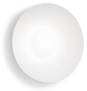 WEVER & DUCRÉ LED nástenné svetlo Clea 1.0 biele Ø 35 cm 2700 K, Biela / opálová, Obývacia izba / jedáleň, Hliník, Nástenné svietidlo