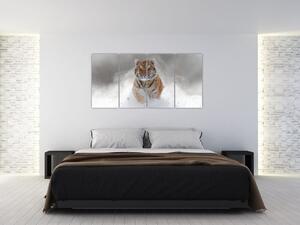 Obraz bežiaceho tigra (Obraz 160x80cm)