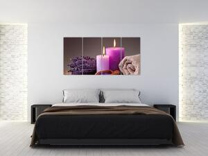 Obraz - Relax, sviečky (Obraz 160x80cm)
