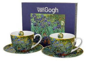 Porcelánová šálka s podšálkou Van Gogh Irises 250 ml sada 2ks