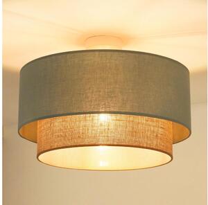 Duolla - Prisadený luster BOHO 1xE27/15W/230V pr. 45 cm zelená/hnedá