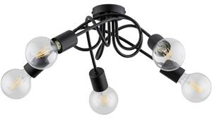 Prisadený luster INTER 5xE27/15W/230V čierna