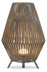 Stojacia lampa Taupe vrátane stmievateľného LED, IP54, nabíjateľná s diaľkovým ovládaním - Conta