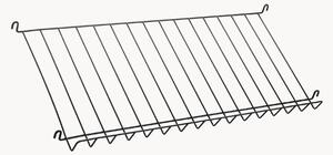 Polica na časopisy String System, Š 78 x H 30 cm