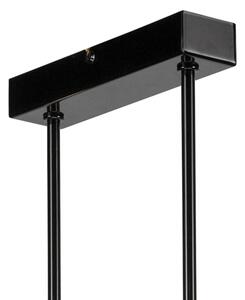 Luster na tyči ASTRID 4xE27/60W/230V čierna