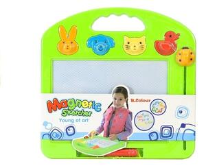 LEAN TOYS Magnetická tabuľka s pečiatkami a perom