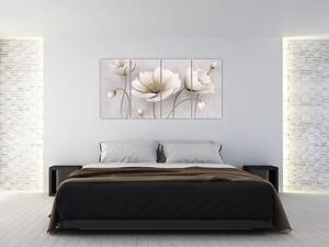 Obraz bieleho kvetu (Obraz 160x80cm)