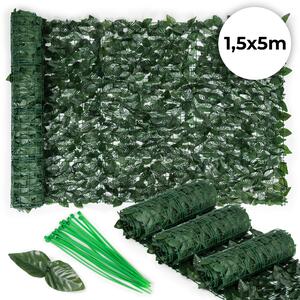 MultiGarden Maskovacia stena, umelý živý plot 500x150 cm, 3 kusy - brečtan zelený