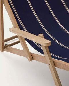 VILARA STRIPED lehátko Modrá