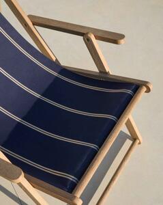 VILARA STRIPED lehátko Modrá