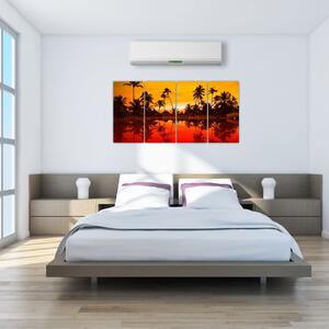 Obraz - tropická krajina (Obraz 160x80cm)