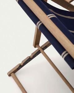 VILARA STRIPED lehátko Modrá