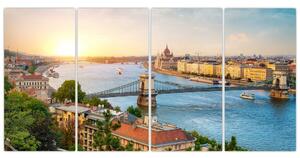 Obraz Budapešť - výhľad na rieku (Obraz 160x80cm)