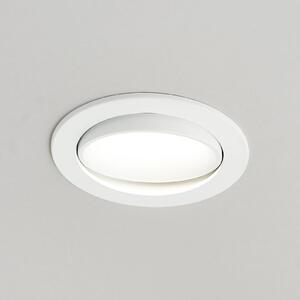 Arcchio zapustene LED svietidla Katerin, 10 cm, biele, otočné, Biela / opálová, Kúpeľňa, Plast, Moderný, Zapustené okrúhle
